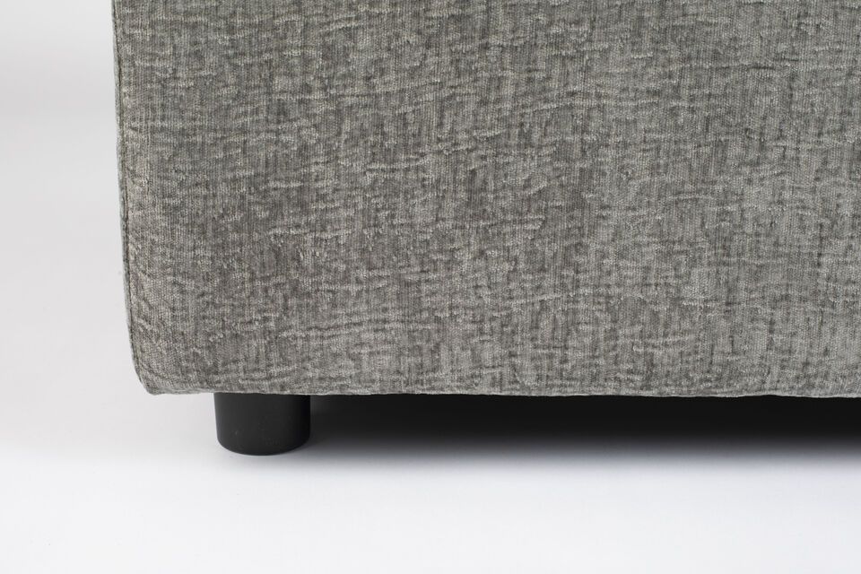 Dark grey fabric footrest Sense - 4