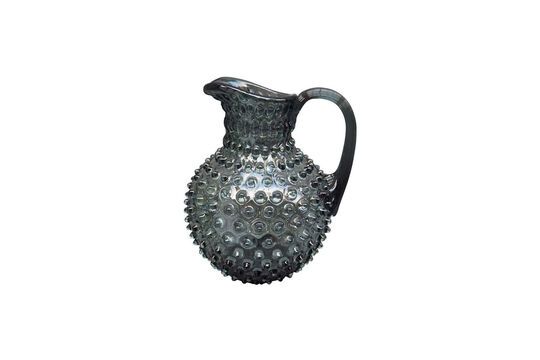 Dark grey glass carafe Diamant Clipped