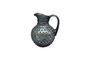 Miniature Dark grey glass carafe Diamant Clipped