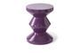 Miniature Dark purple fiberglass stool Zig zag Clipped