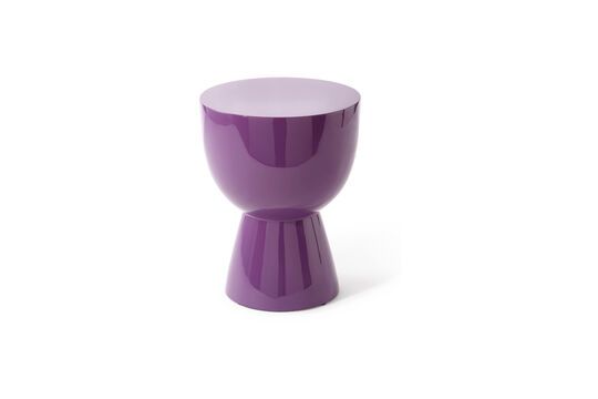 Dark purple fiberglass Tip tap stool Clipped