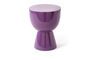 Miniature Dark purple fiberglass Tip tap stool Clipped