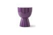 Miniature Dark purple fiberglass Tip tap stool 7