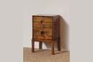 Miniature Dark wood bedside table Herstal 2