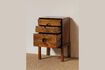 Miniature Dark wood bedside table Herstal 4