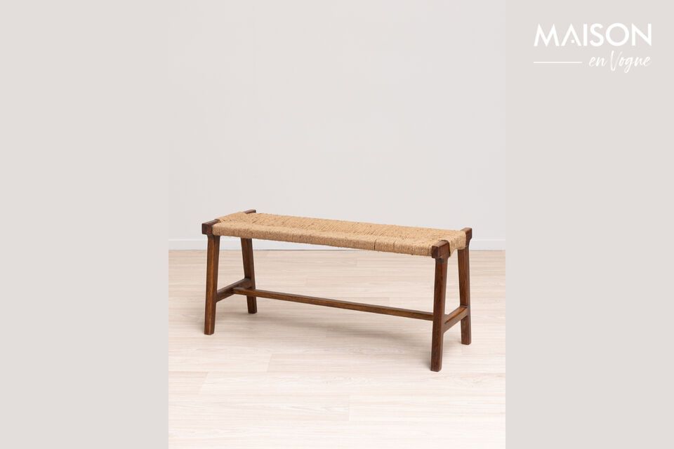 Dark wood bench Cuba Chehoma