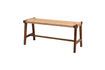 Miniature Dark wood bench Cuba 3