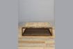 Miniature Dark wood coffee table Briquetterie 1