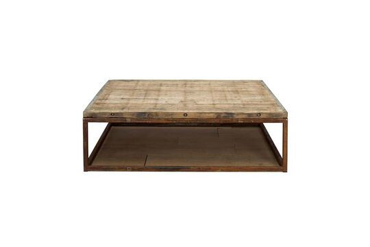 Dark wood coffee table Briquetterie Clipped