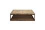 Miniature Dark wood coffee table Briquetterie Clipped