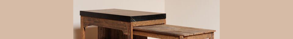 Material Details Dark wood kitchen island Black