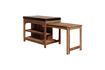 Miniature Dark wood kitchen island Black 7