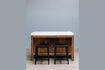 Miniature Dark wood kitchen island White 5