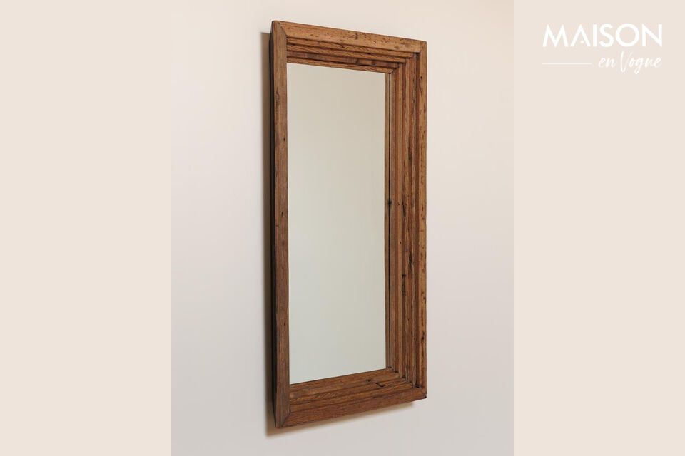 Discover the timeless elegance of the Asturias dark wood mirror