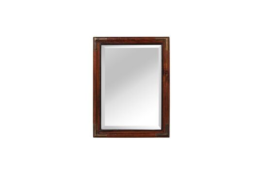 Dark wood mirror Brass