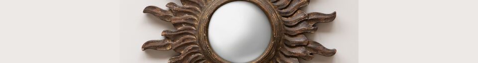 Material Details Dark wood mirror Brune