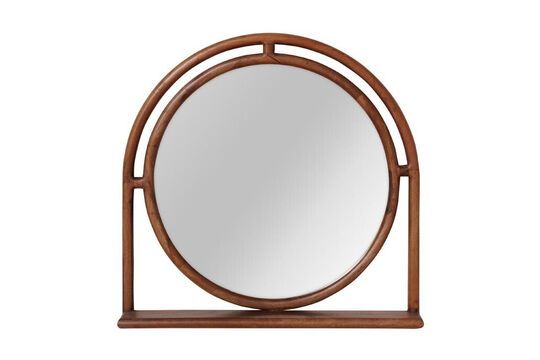 Dark wood mirror Jajarta Clipped