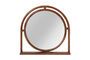 Miniature Dark wood mirror Jajarta Clipped