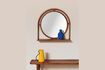 Miniature Dark wood mirror Jajarta 3