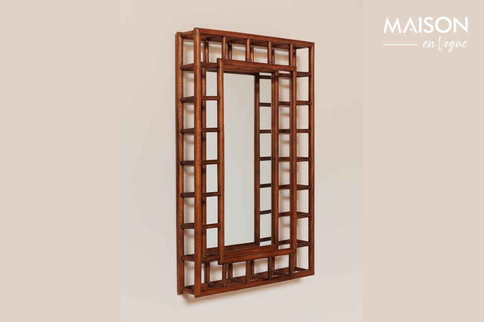 Elegant, modern mirror, practical for any space.