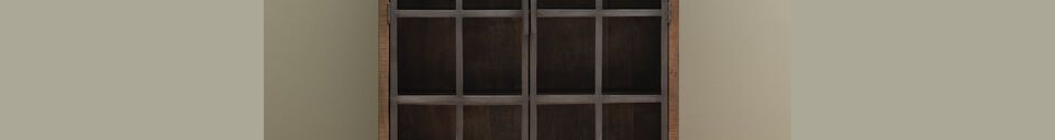 Material Details Dark wood showcase Durbuy