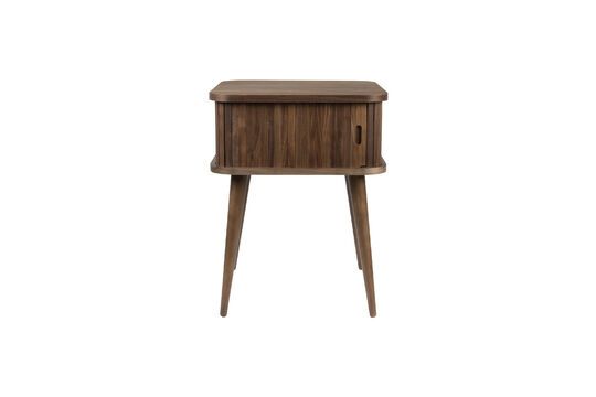 Dark wood side table Barbier Clipped