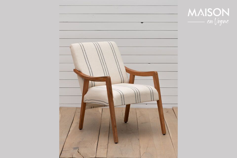 Darline light wood armchair Chehoma