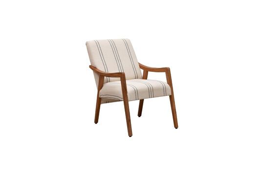 Darline light wood armchair Clipped