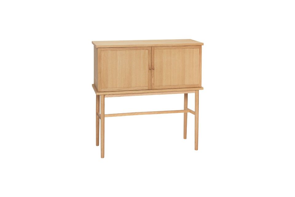 Dash light oak veneer console Hübsch