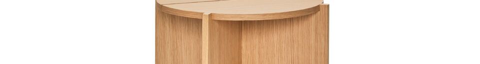 Material Details Dash light wood side table