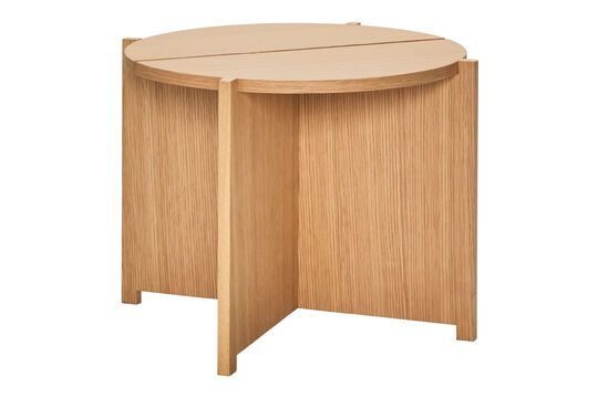 Dash light wood side table Clipped