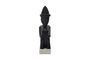 Miniature Decorative object in black wood Two sitting Clipped