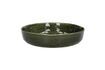 Miniature Deep green stoneware soup plate Spiro 1