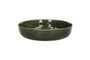 Miniature Deep green stoneware soup plate Spiro Clipped