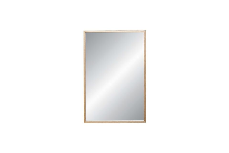 Create a welcoming and elegant atmosphere in your home with the Depth mirror in light oak