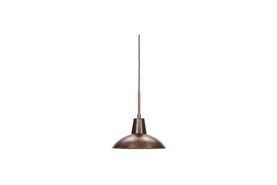 Desk brown metal suspension lamp Clipped