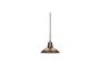 Miniature Desk brown metal suspension lamp Clipped