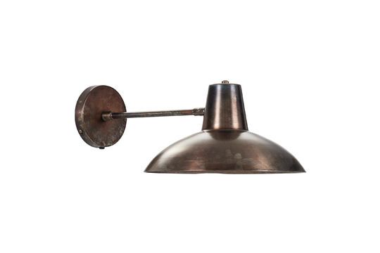 Desk brown metal wall light Clipped