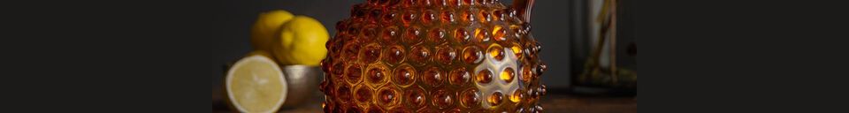 Material Details Diamant amber glass decanter