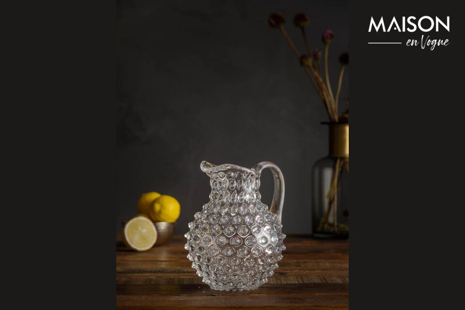 Diamant grey glass decanter Chehoma