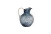 Miniature Diamond blue glass decanter 2