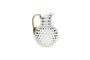 Miniature Diamond gold glass decanter Clipped