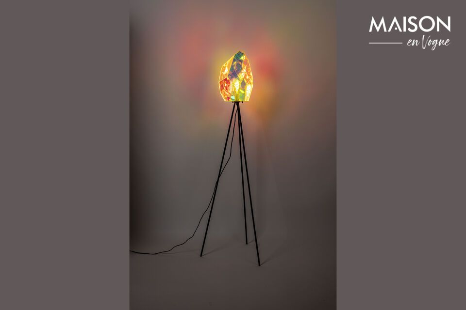 Diamond multicolored iron floor lamp - 3