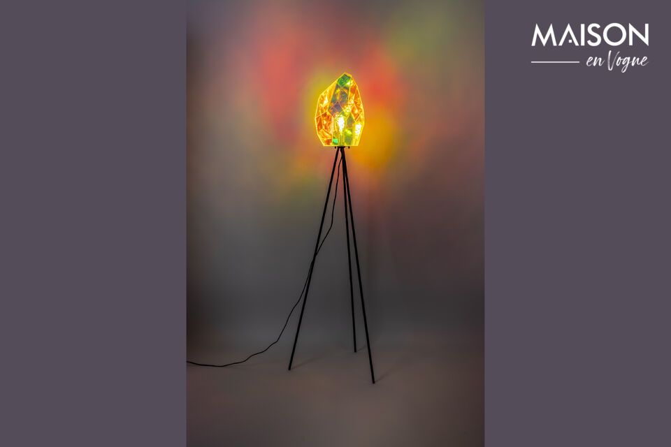 Diamond multicolored iron floor lamp - 4