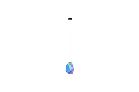 Diamond multicolored iron suspension lamp Clipped