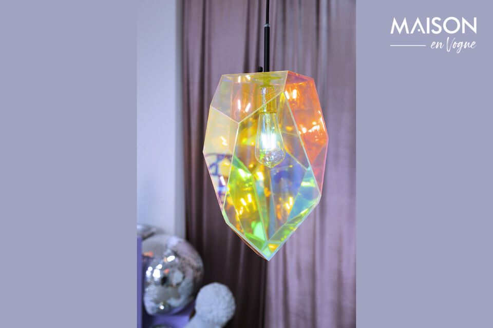 The Diamond pendant lights in multicolored iron