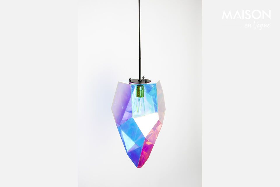 Diamond multicolored iron suspension lamp - 5