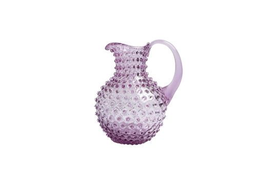 Diamond violet glass decanter Clipped