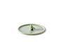 Miniature Diving Duck green stoneware tray Clipped