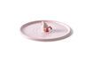 Miniature Diving Duck light pink stoneware tray 1